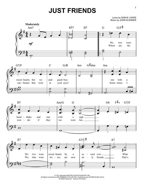 Just Friends | Sheet Music Direct