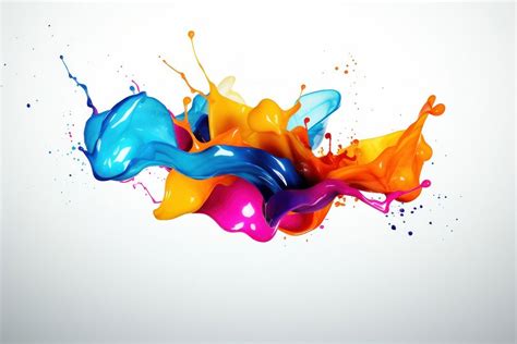 Splashing paint creativity splattered. | Premium Photo Illustration ...