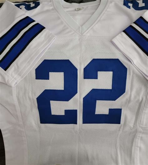 Emmitt Smith Autographed Replica Style Jersey (COA) – Quarterdeck ...