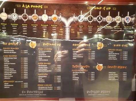 Menu at The Blue Dog pub & bar, Dijon