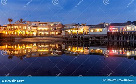 Capitola Village Restaurants Panorama Stock Photo - Image of america, monterey: 210064352