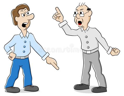 Two Men are of Different Opinion Stock Vector - Illustration of talk, controversy: 50167157