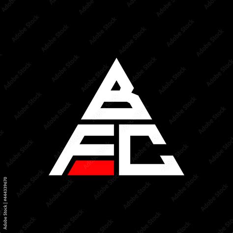 BFC triangle letter logo design with triangle shape. BFC triangle logo ...