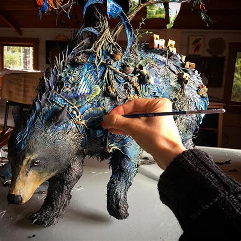 A Menagerie of Animals Covered in Surreal Landscapes of Flora and Fauna by Ellen Jewett — Colossal