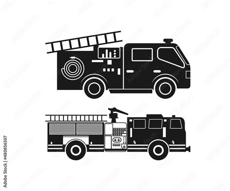 Fire Truck Fire Engine svg, Fire Truck Clipart, Fire Truck Silhouette, Firetruck svg, Fire Truck ...