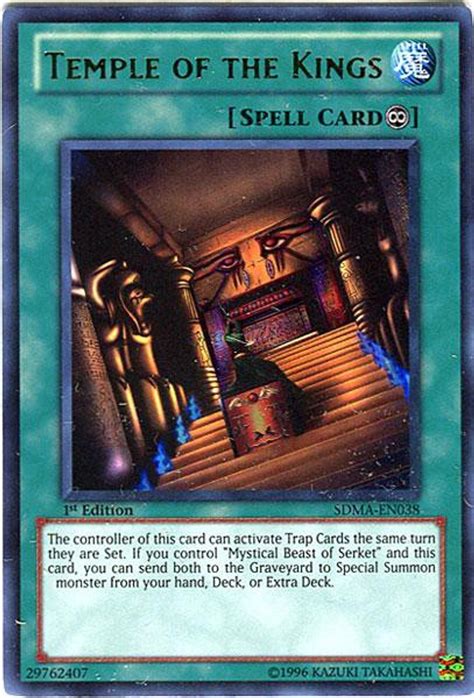 YuGiOh Structure Deck Marik Single Card Ultra Rare Temple of the Kings ...