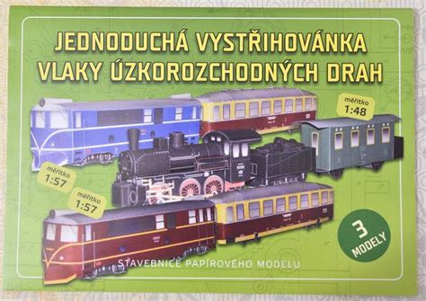 Vlaky úzkorozchodných drah - jednoduché papírové modely | Aukro