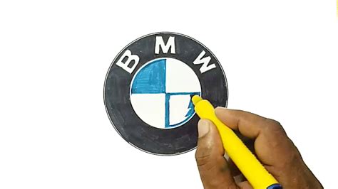 How to Draw the BMW Logo... - How To Draw Simple