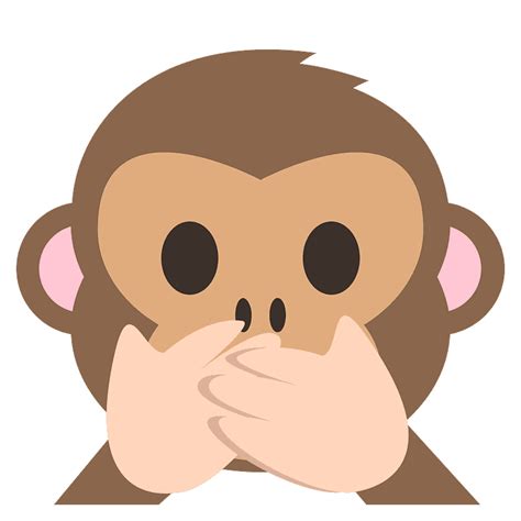 Speak-no-evil monkey emoji clipart. Free download transparent .PNG | Creazilla