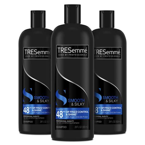 Buy TRESemmé Shampoo Smooth and Silky 3 Count Tames and Moisturizes Dry ...