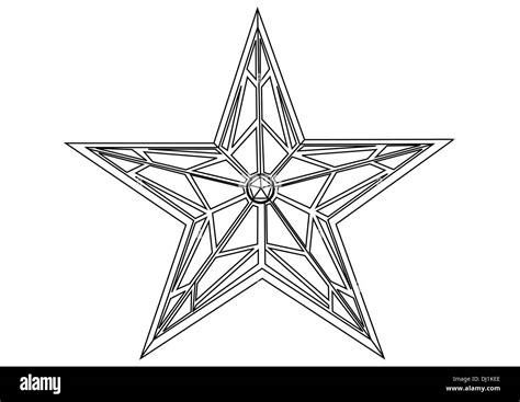 Red star symbol Black and White Stock Photos & Images - Alamy