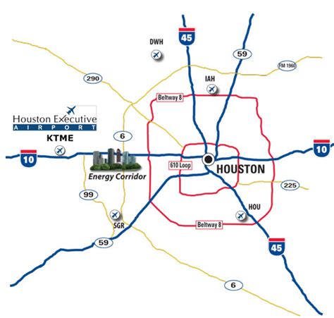 Houston Airport IAH Map - Houston Tx Airport • mappery