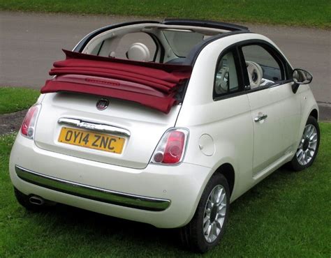 Fiat 500C 2014 pearlescent white convertible 1.2L manual petrol 24800 miles | in Somerset | Gumtree