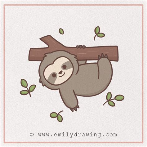 How to Draw a Sloth – Emily Drawing