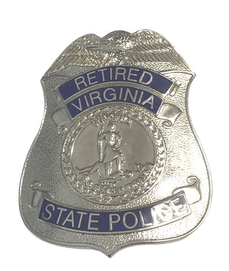 RETIRED VIRGINIA STATE POLICE BADGE