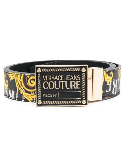 Versace Jeans Couture logo-embellished Leather Belt - Farfetch