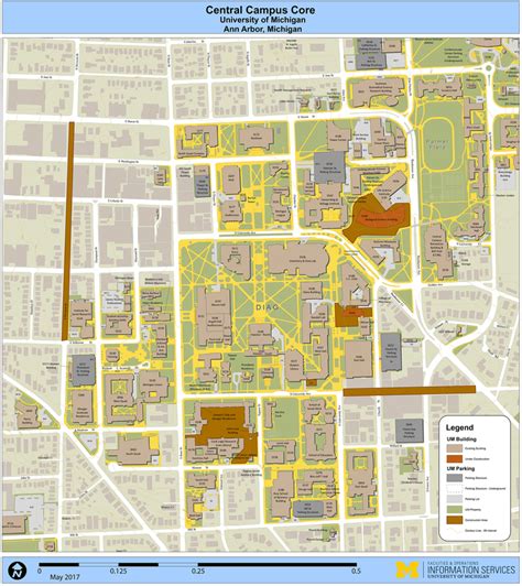 University Of Michigan Ann Arbor Campus Map - Closing r