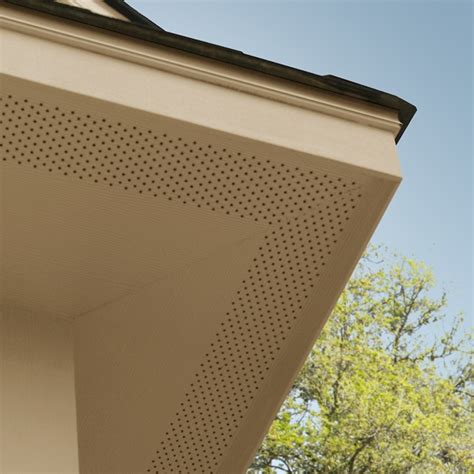 James Hardie 16-in x 144-in HardieSoffit Autumn Tan Fiber Cement Vented Soffit at Lowes.com