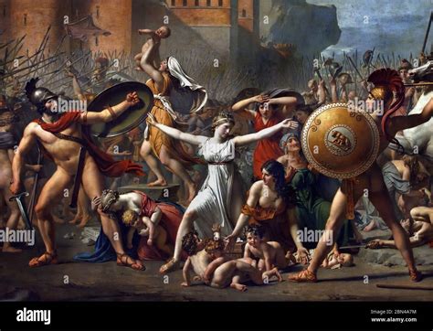 The Intervention of the Sabine Women 1799 Jacques Louis David (French ...