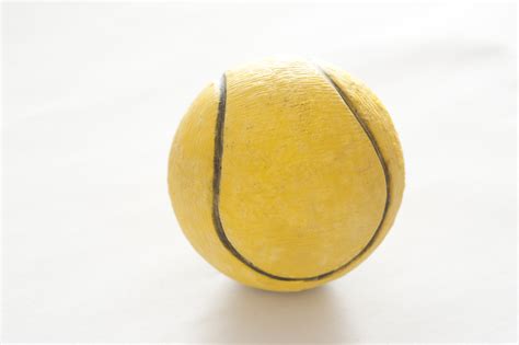 Free Image of Used yellow rubber tennis ball | Freebie.Photography