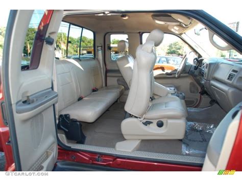 Medium Parchment Interior 2002 Ford F250 Super Duty Lariat SuperCab 4x4 Photo #38238703 ...