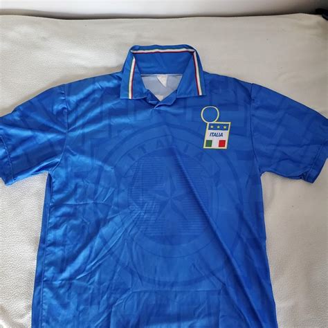 Italian Soccer Jersey. In good condition faded tag... - Depop