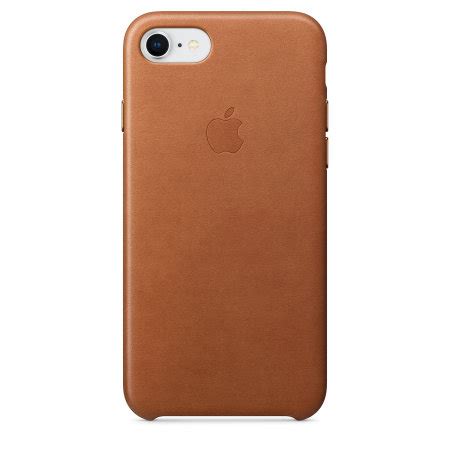 Official Apple iPhone 8/7 Genuine Leather Case - Saddle Brown