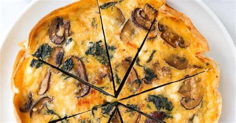 Spinach Mushroom Feta Quiche Recipe - Samsung Food