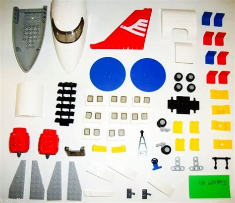 Lego airplane parts lego passenger plane lego airport transportation ...