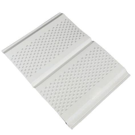 Amerimax Home Products 12 in. x 12 ft. Aluminum Soffit Vent in White-77202 - The Home Depot