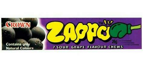 Zappo Sour Grape Flavour Chew Candy 26g X 60 Units | eBay