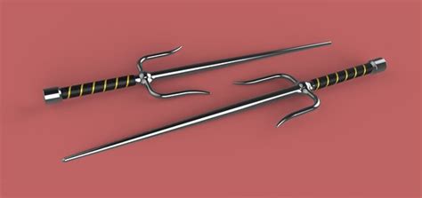 Sai weapon 3D model - TurboSquid 1634259