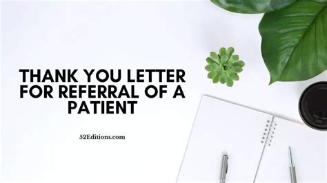 Thank You Letter For Referral of a Patient // Get FREE Letter Templates (Print or Download)