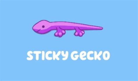 Bluey Sticky Gecko Stickers - Etsy