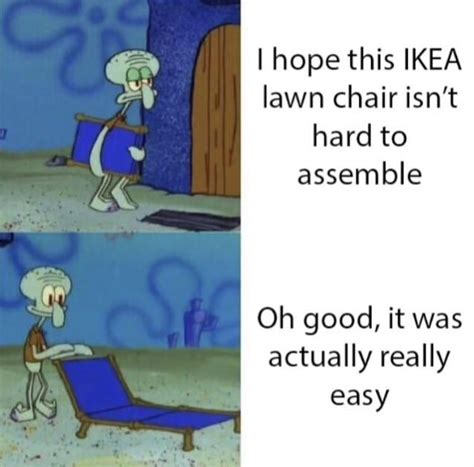 lawn chair | Squidward's Lounge Chair | Know Your Meme