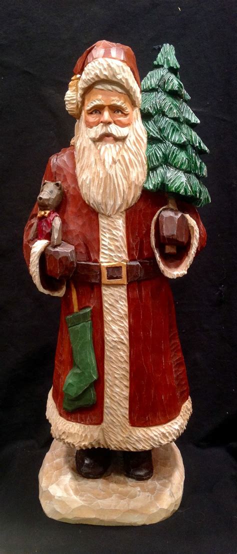 Pin by JoAnne Scarbro on Wood carved santas | Santa carving, Vintage ...