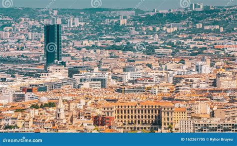 Marseille, France. Urban Panorama, Skyline Cityscape of Marseille ...