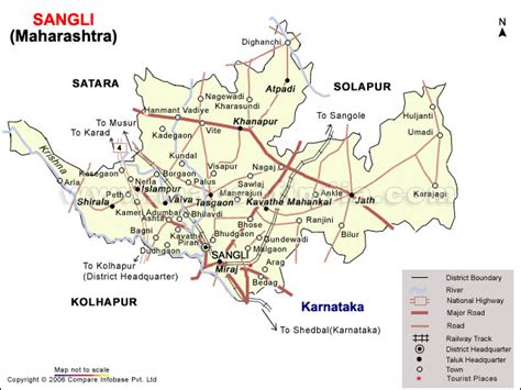 sangli district: map