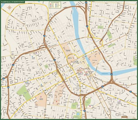 Nashville Metro Map | Digital Vector | Creative Force