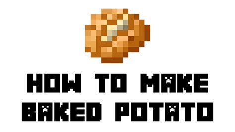 Minecraft Survival: How to Make Baked Potato - YouTube