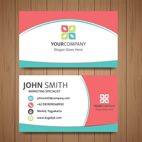 Free Vector | Cute business card