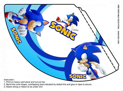 (FREE PRINTABLE) - Sonic the Hedgehog Birthday Party Kits Template ...