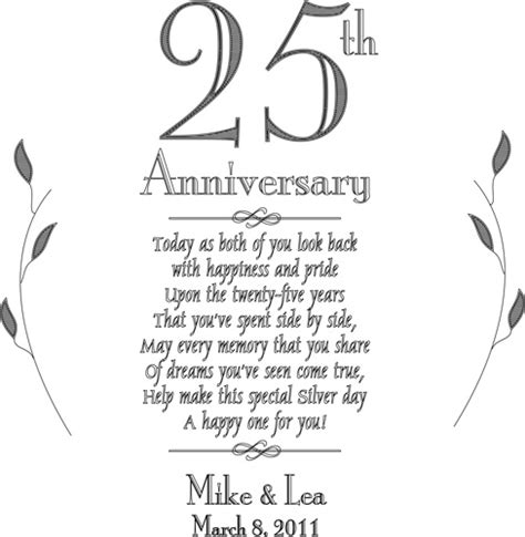 25th Anniversary Husband Wife Quotes On To. QuotesGram