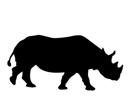 Free Rhino Clipart Black And White, Download Free Rhino Clipart Black ...