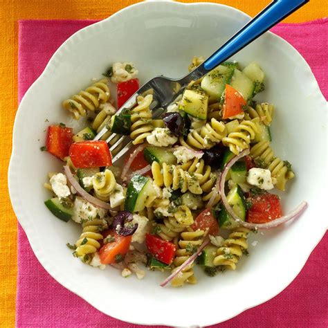 Spring Greek Pasta Salad Recipe | Taste of Home