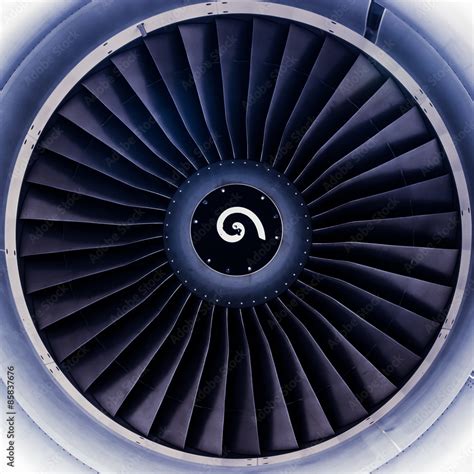 jet engine turbine blades Stock Photo | Adobe Stock