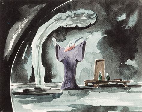 Fantasia "The Sorcerer's Apprentice" Yen Sid Concept Painting (Walt ...