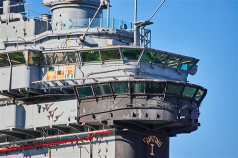 Detail of Top Floors in Intrepid Aircraft Carrier Military Museum in ...