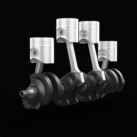 3d model crankshaft animation