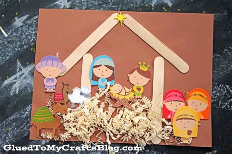 Mixed Media Nativity Scene Craft For Kids